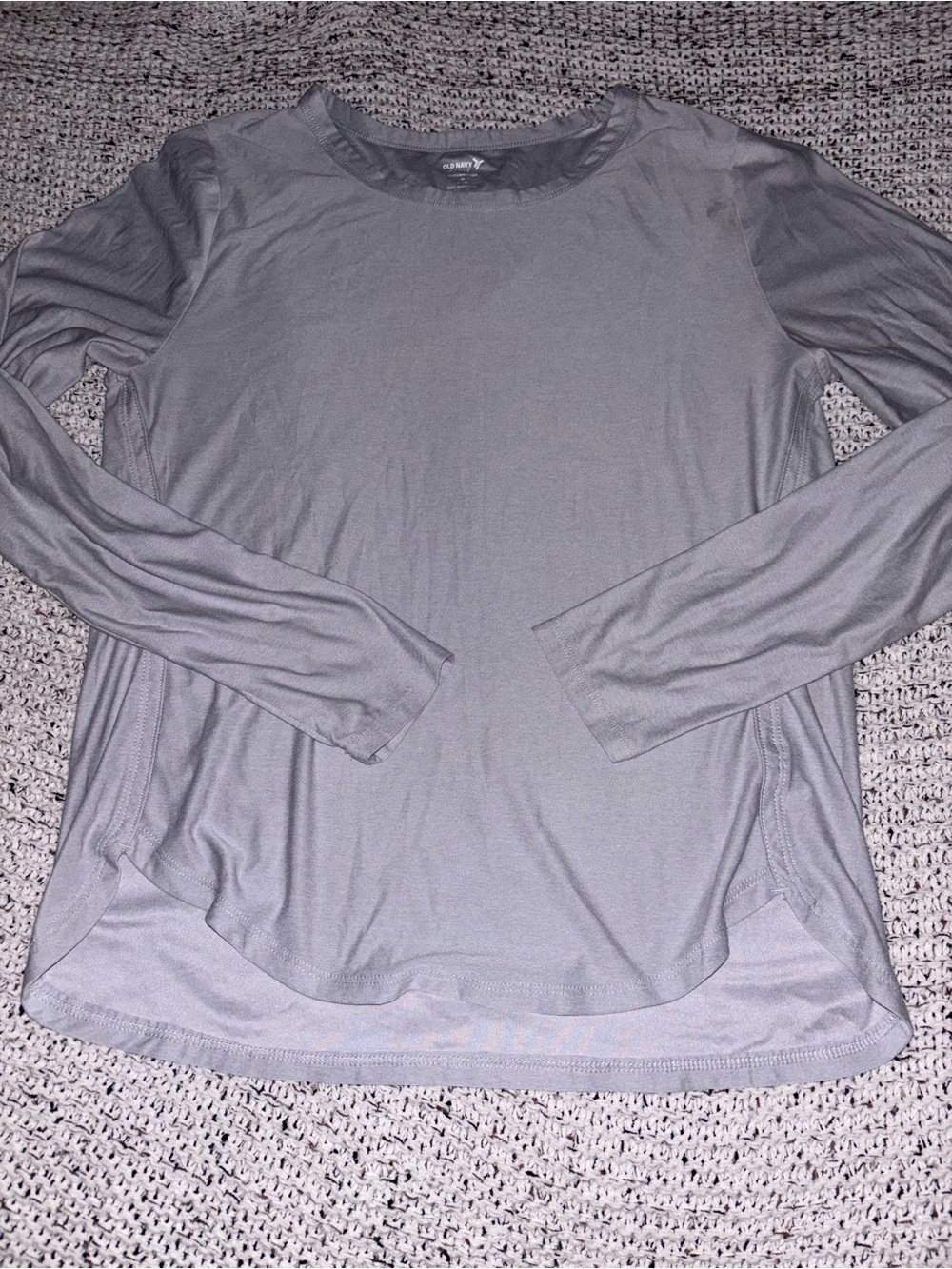 Old Navy Women’s Long Sleeve Crewneck Shirt - Light Blue